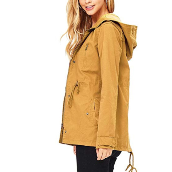 MUSTARD YELLOW ANORAK JACKET - Picture 3 of 4